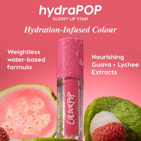 (SET OF 2) COLOURPOP HYDRA POP LIP STAIN - BLUEBERRY MARG & FRUIT PUNCH - Picture 3 of 5